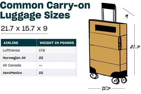 acceptable carry on bag size.